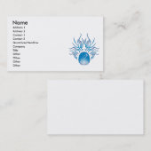 Carte De Visite Crâne d'harmonica (Devant / Derrière)