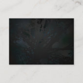 Carte De Visite Crâne d'oiseaux dorés sur arrière - plan noir (Dos)