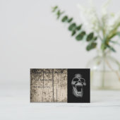 Carte De Visite Crâne effrayant (Debout devant)