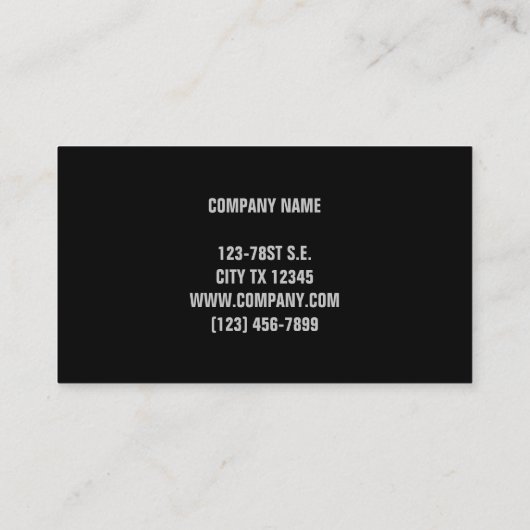 Carte De Visite Crâne en verre gothique Abstrait (Dos)