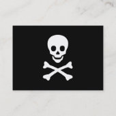 Carte De Visite Crâne et os croisés (Dos)