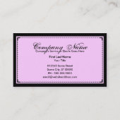 Carte De Visite crâne et sophistications d'os croisés (Dos)