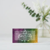 Carte De Visite Crâne Fleur de Lis (Debout devant)