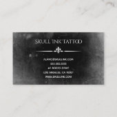 Carte De Visite Crâne grunge (Dos)