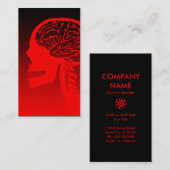 Carte De Visite crâne logique (Devant / Derrière)