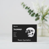 Carte De Visite Crâne pacifiste (Debout devant)