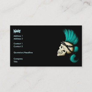 Carte De Visite Crâne punk