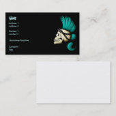 Carte De Visite Crâne punk (Devant / Derrière)