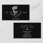 Carte De Visite Crâne royal (Devant / Derrière)