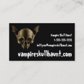 Carte de visite crâne Vampire (Dos)