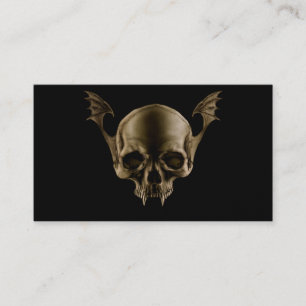 Carte de visite crâne Vampire