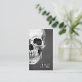 Carte De Visite Crâne Vintage déplaisant (Debout devant)