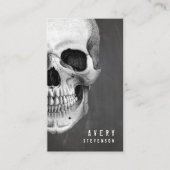 Carte De Visite Crâne Vintage déplaisant (Devant)