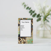 Carte De Visite CRANES DE VOL, FLEURS DE PRINTEMPS Monogramme flor (Debout devant)