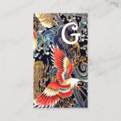 Carte De Visite CRANES DE VOL, VAGUES, FLEURS DE PRINTEMPS Floral  (Dos)