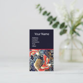 Carte De Visite CRANES DE VOL, VAGUES, FLEURS DE PRINTEMPS Floral  (Debout devant)