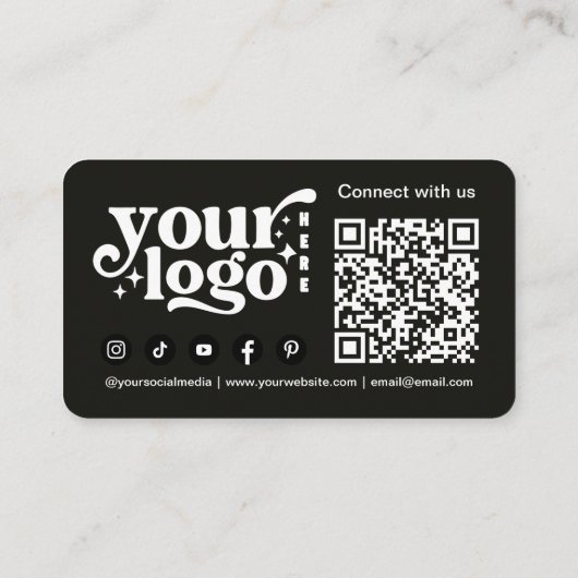 Carte De Visite Crânes gothiques & Ravens Dark Halloween QR Code (Dos)