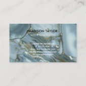Carte De Visite Craqué gris gris vert bleu marbre texture   (Dos)