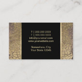 Carte De Visite Craquement moderne d'or de soins dentaires de (Dos)