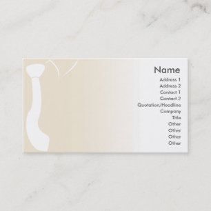 Carte De Visite Cravate beige - affaires