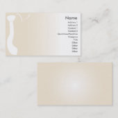Carte De Visite Cravate beige - affaires (Devant / Derrière)