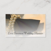 Carte De Visite Cravate Black Bow et Wedding planner White Pearl (Devant)