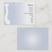 Carte De Visite Cravate bleue - potelée (Devant / Derrière)