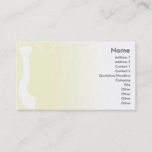 Carte De Visite Cravate verte - affaires