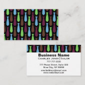 Carte De Visite Cravates de couleur (Devant / Derrière)