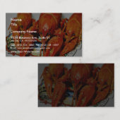 Carte De Visite Crawdads Craytfish d'écrevisses (Devant / Derrière)