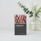 Carte De Visite Crayon couleur - gris 80 % (Debout devant)