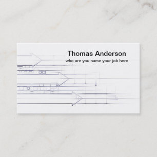 carte de visite crayon de dessin au trait