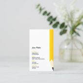 Carte De Visite Crayon enseignant du tuteur personnel (Debout devant)