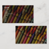 Carte De Visite Crayons (Devant / Derrière)