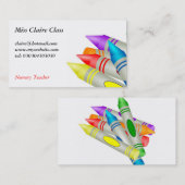 Carte De Visite Crayons (Devant / Derrière)