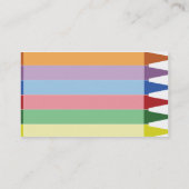 Carte De Visite Crayons - affaires (Dos)