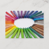 Carte De Visite Crayons colorés de craie (Dos)