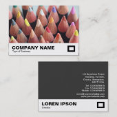 Carte De Visite Crayons de couleur (Devant / Derrière)