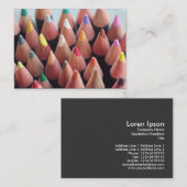 Carte De Visite Crayons de couleur (Devant / Derrière)