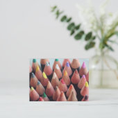 Carte De Visite Crayons de couleur (Debout devant)