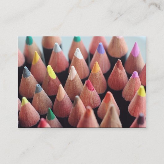 Carte De Visite Crayons de couleur (Devant)