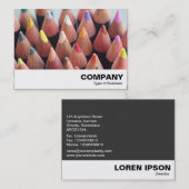 Carte De Visite Crayons de couleur (Devant / Derrière)