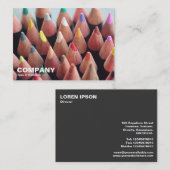 Carte De Visite Crayons de couleur (Devant / Derrière)