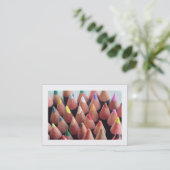 Carte De Visite Crayons de couleur (bordés) (Debout devant)