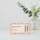 Carte De Visite Crayons de couleurs, Tuteur privé (Debout devant)