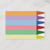 Carte De Visite Crayons - potelés (Dos)