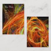 Carte De Visite CRAZON PHOTON orange vif rose noir (Devant / Derrière)