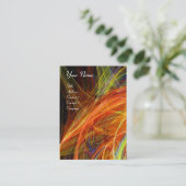 Carte De Visite CRAZON PHOTON orange vif rose noir (Debout devant)