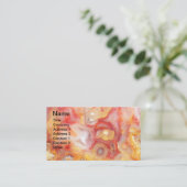 Carte De Visite Crazy Lace Agate Motif (Debout devant)