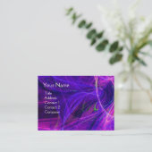 Carte De Visite CRAZY PHOTON monogramme Vibré rose noir (Debout devant)